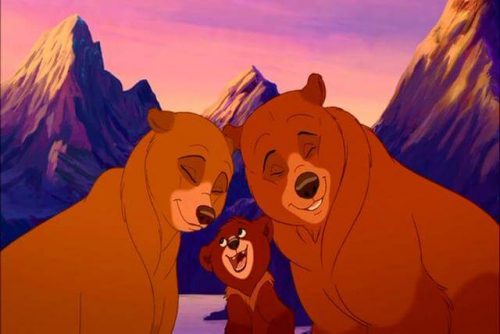tre bjørne i filmen Bjørne Brødre