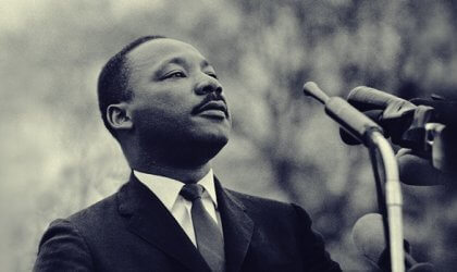 Martin Luther King har givet os citater imod vold