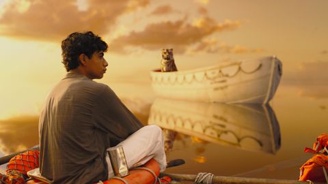 Pi med tiger i havet i Life of Pi