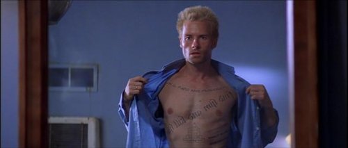 Scene fra Memento som eksempel på psykopatologi og film