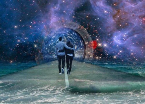 Par går i tunnel under stjernehimmel
