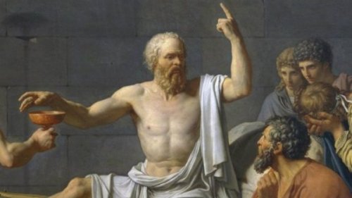 maleri af Sokrates