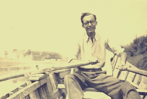 José Saramago i båd