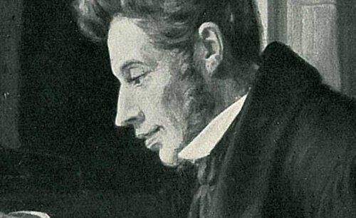 portræt af Søren Kierkegaard