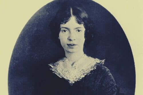 portræt af Emily Dickinson