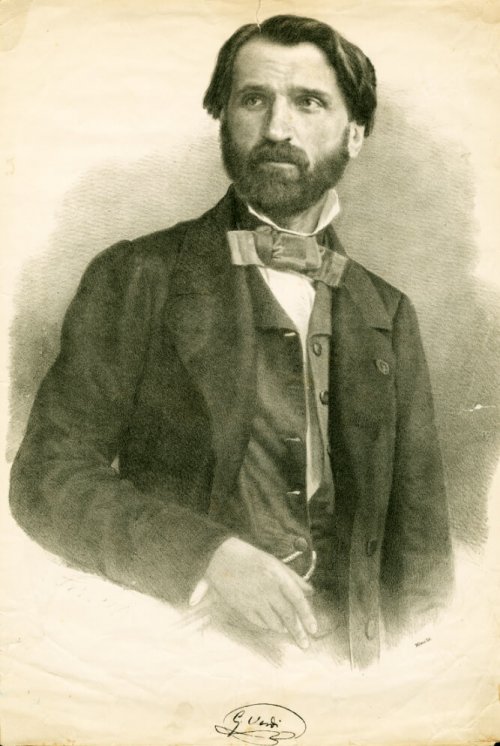 portræt af Giuseppe Verdi