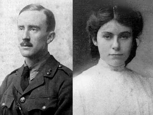 Sort hvid billede af Tolkien