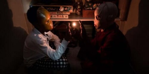 Skræmmende scene fra filmen, Us