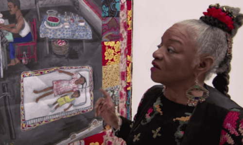 Faith Ringgold, der kigger på kunst