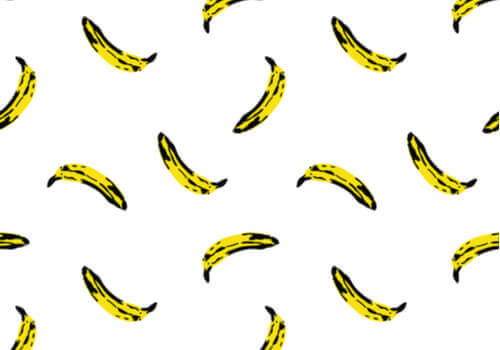 Bananer på hvid baggrund