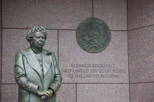 Statue af Eleanor Roosevelt
