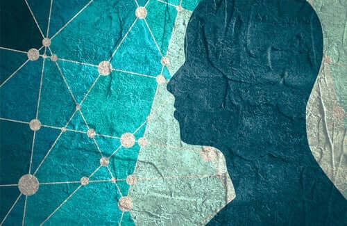 Silhuet af en persons hoved