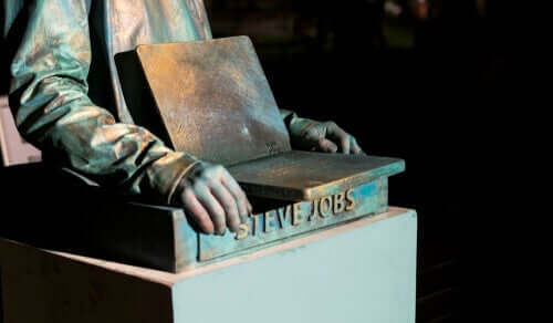 Statue af Steve Jobs