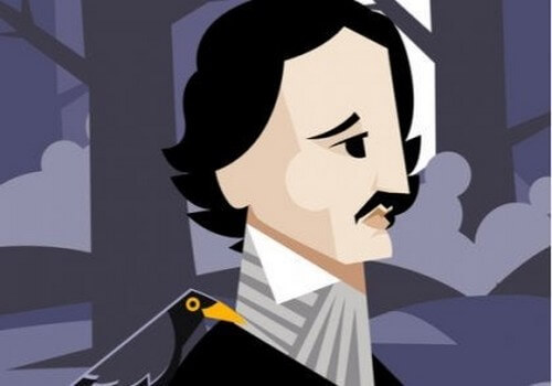 Tegning af Edgar Allan Poe 