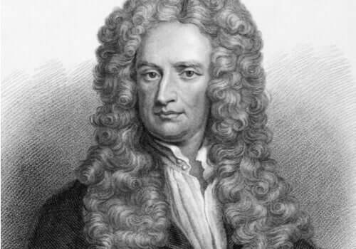 Isaac Newton, en Chiaroscuro-mand