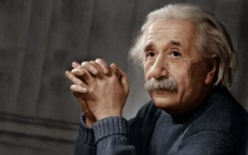 portræt af Einstein