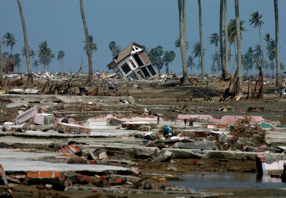 Ødelæggelser efter naturkatastrofe