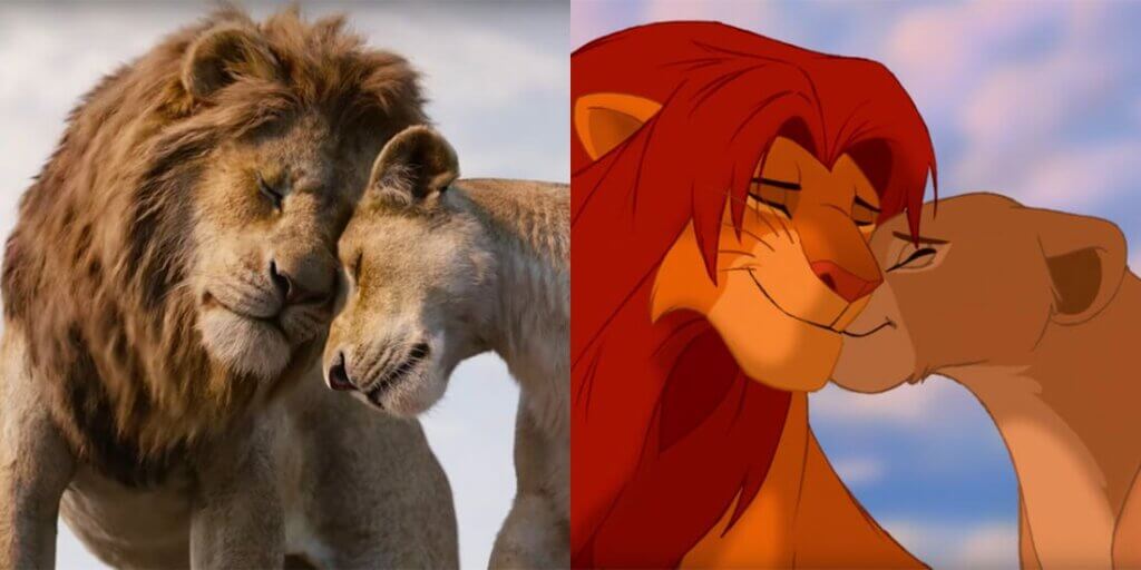 Løvernes Konge som rigtig film og tegnefilm