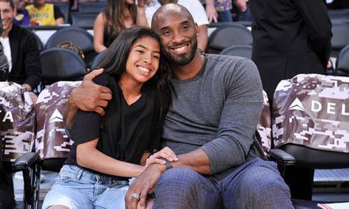 Kobe Bryant og hans datter