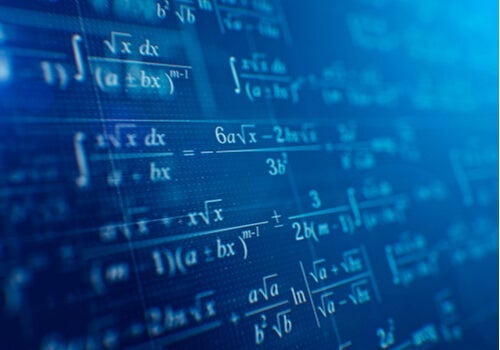 udregninger på tavle