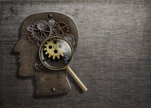 Tandhjul i hjerne symboliserer teori af Hans Eysenck