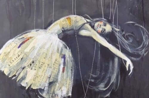 Tegning af marionetdukke