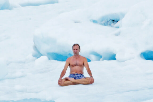 Wim Hof på is