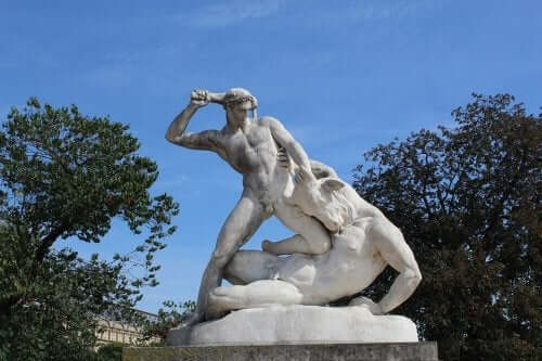 Theseus dræber Minotauros