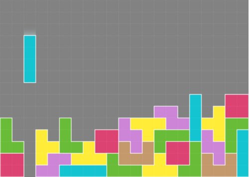 Skærmbillede af tetris