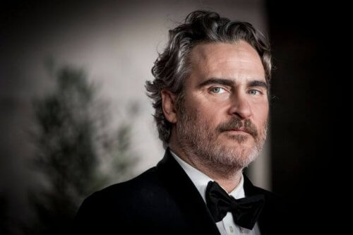Joaquin Phoenix efter han havde vundet sin Oscar