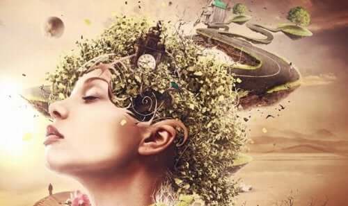 impact bias illustreres af kvinde med landevej i hjernen