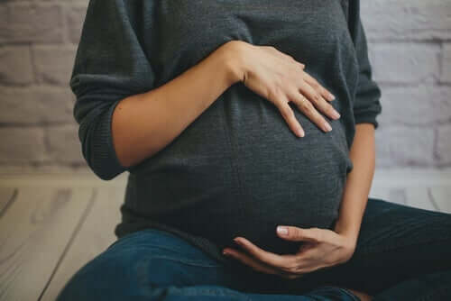 Højgravid kvinde