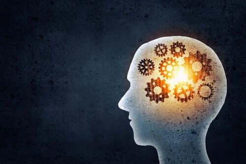 Hoved med møtrikker i hjernen