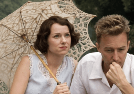 Scene fra film med mand og kvinde