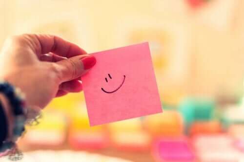 Post-it-note med smiley