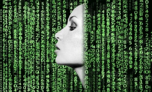 Ansigt blandt en masse tal