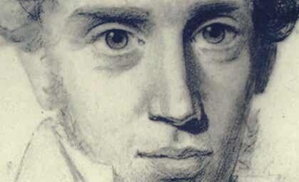 Tegning af Søren Kierkegaard