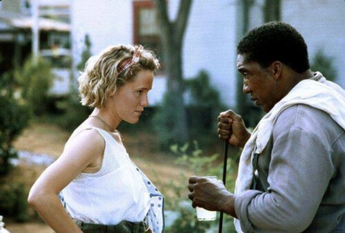 Filmscene med mand og kvinde