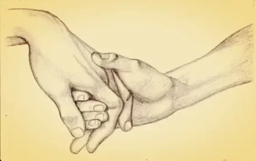 To hænder mødes som eksempel på gode mennesker