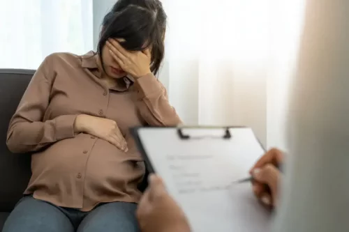En stresset gravid kvinde