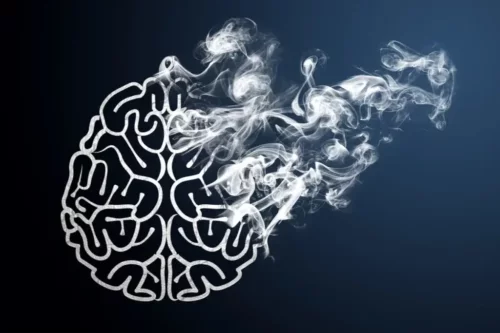 Hjerne med røg